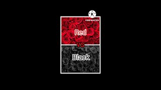 Red vs Black / ❤️vs🖤 / which is your favorite colour / #trending #shorts #viral #video #cute / kdisa