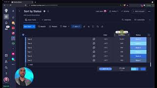Sort by Status || monday com Quick Tip