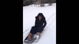 Abbey sledding