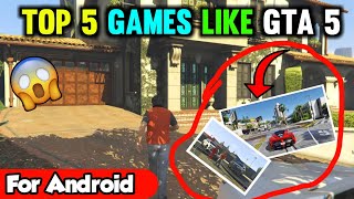 {Top 5 } Games Like Gta 5 For Android || Best Gta 5 Games For Android || Gta 5 Games For Phones