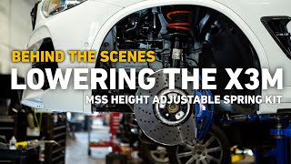 BTS: Lowering the IND F87 X3M - MSS Height Adjustable Spring Kit