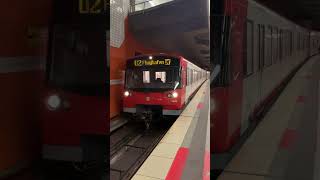 Einfahrt der fahrerlosen U2 in Nürnberg #train #nürnberg #ubahn #shorts #sound