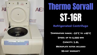 Thermo Sorvall ST-16R Refrigerated Centrifuge (Item - 1397DD CENTRI)