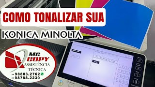 Como abastecer Toner na konica Minolta pelo modo técnico.