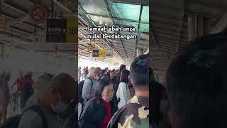 Jamaah abah mulai berdatangan jalur kereta #shortvideo #khanwarzahidterbaru2024