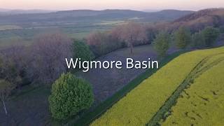 Wigmore Basin filmed from above, by drone, on a beautiful summer's day