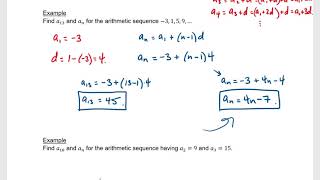 Chapter 12.2 - Arithmetic Sequences and Series