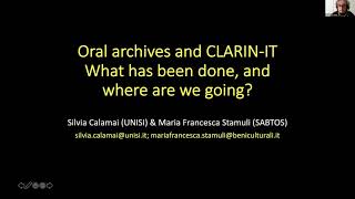 CLARIN  Workshop ad AIUCD2021 - 19 gennaio 2021 - seconda parte