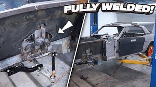 Fully Welding The Front End & Installing The Sway Bar On My 1965 Ford Mustang !