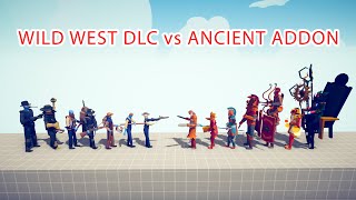 WILD WEST DLC TEAM vs ANCIENT ADDON TEAM - Totally Accurate Battle Simulator TABS