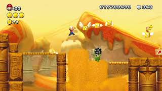 New Super Mario Bros. U Deluxe - Layer Cake Desert 4 - Spike's Spouting Sands (Secret Exit)