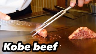 Kobe beef steak teppanyaki and Sushi at ANA Crowne Plaza Osaka!