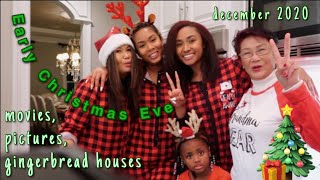 Early Christmas Eve | Movies, Photoshoot, and Gingerbread houses | VLOGMAS DAY 18🎄