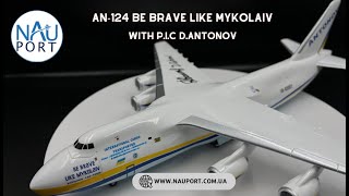 Official license model ANTONOV® An-124  UR-82007 "Mykolaiv" with P.I.C  D.Antonov Scale 1:200