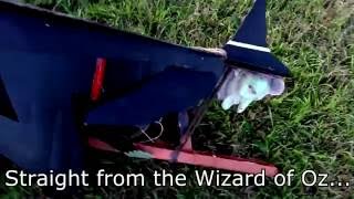 rc witch from foam board with rcdads