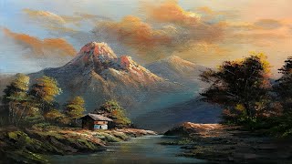 Easy Landscape Painting | Step By Step Painting Tutorial | How to Paint Landscape| Scenery Landscape