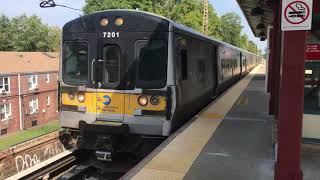 2 LIRR M7s Passing By Auburndale Station