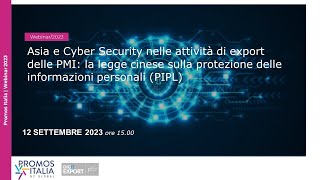 Asia e Cyber Security nelle attività di export delle PMI