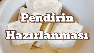 Təbii inək südü ilə pendir | Pendirin Duzlanması | Pendir suyu hazırlanması | Making Cheese | asmr