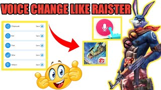 (voice changer like raistar