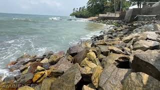 Kollam Thankassery Beach 🏖️ 4K Relaxing Sounds for sleep