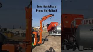 Pluma hidráulica o Grúa hidráulica en funcionamiento #rinoagro #grúa #plumahidraulica #agro