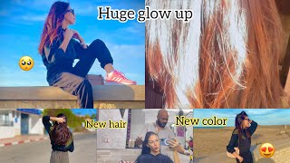 HUGE GLOW UP in 2 hours 🍒🧖🏻‍♀️ |  و تهليت فراسي 🥰💇🏻‍♀️بدلت اللوك