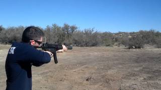 Shooting an MP5 with Silencer