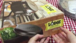 Unboxing Lodge Cast Iron Skillet And Combo Cooker