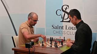 Nodirbek Abdusattorov vs. Leinier Dominguez blitz ending 2024 St. Louis Rapid & Blitz