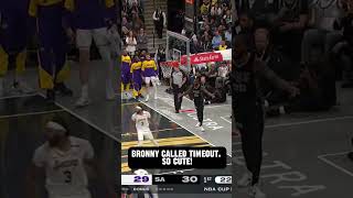 BRONNY IS SO DUMB #nba #nbabasketball #basketball #lebronjames #bronnyjames #lakers #shorts