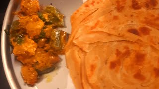 Quick & Easy Veg Chicken Recipe For Office Goers/Bachelors | Marinated Soya Chilli | Lachha Paratha