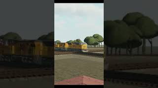 UP ST70AH Intermodal with UP 1988 trailing #train #subcribe #trending #shorts