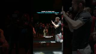 Khabib's message to Conor McGregor fans before their fight