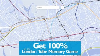 Get 100% on the London Tube Memory Game