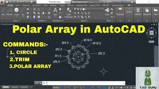 Polar Array Command in AutoCAD