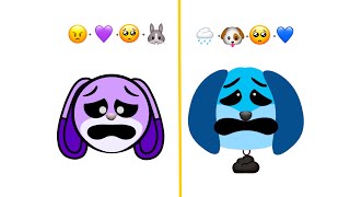 Frowning Critters emoji compilation!! #emojichallenge 😍🥺😠😸🍓🥴🐱🩷💗