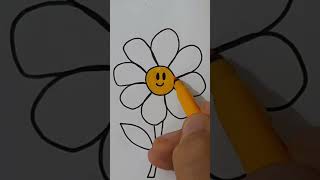 How to draw a flower 🌸 step by step |رسم وردة زهرة سهلة