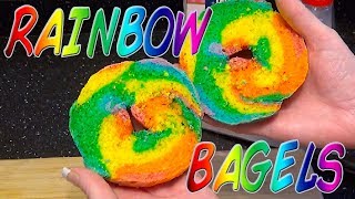 DollyD TV Bakes - Rainbow Bagels