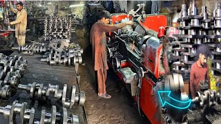 Production of Crankshafts in Factory Complete Process || Machining 3 Cylinder Engine Crankshaft.