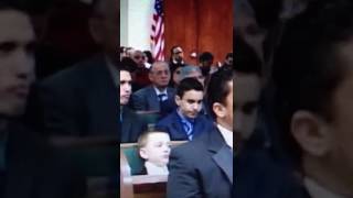 Kid gets mad at camera man at wedding