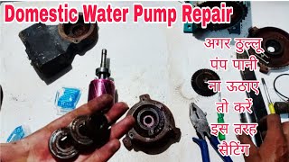 Domestic Water Pump Repair// अगर ठुल्लू पंप पानी ना उठाए तो कया करें