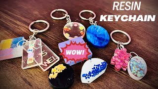 11 resin unique keychain ideas | How to make resin keychain ❤️.