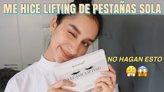 ME HAGO LIFTING DE PESTAÑAS SOLA || REVIEW *ME HICE UNA HERIDA*