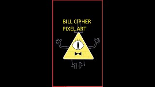 Bill Cipher - Pixel Art. #shorts