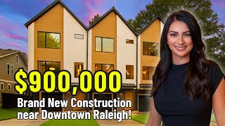 INSIDE a Luxury Custom Townhome in the Heart of Raleigh! | Welcome to Five Points!