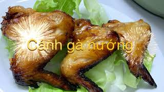 CÁNH GÀ NƯỚNG BẰNG NỒI CHIÊN KHÔNG DẦU