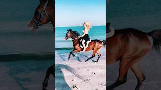 Beach horse riding Dubai #horse #horseridingschool #horseing #love #beach