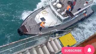 pilot embarkation 👨‍✈️🚢 #ship #merchantnavy #youtubeshorts #seafarer #seapilot #viralvideo #trending