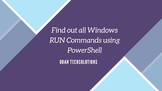 PowerShell - Find all RUN commands!